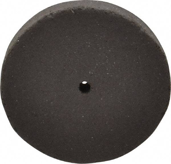Cratex - 1" Diam x 1/16" Hole x 1/8" Thick, Surface Grinding Wheel - Silicon Carbide, Medium Grade, 25,000 Max RPM, Rubber Bond, No Recess - Exact Tool & Supply