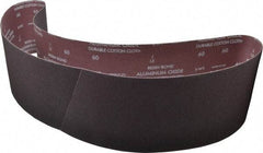 Norton - 6" Wide x 60" OAL, 60 Grit, Aluminum Oxide Abrasive Belt - Aluminum Oxide, Medium, Coated, X Weighted Cloth Backing, Series R228 - Exact Tool & Supply