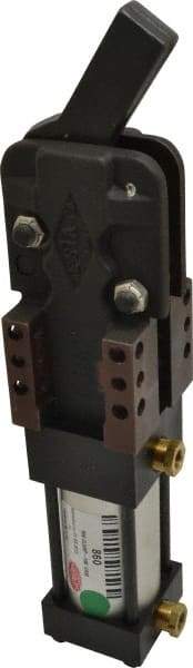 De-Sta-Co - 3,000 Lb Inner Hold Capacity, Vert Mount, Air Power Hold-Down Toggle Clamp - 3/8 NPT Port, 180° Bar Opening - Exact Tool & Supply