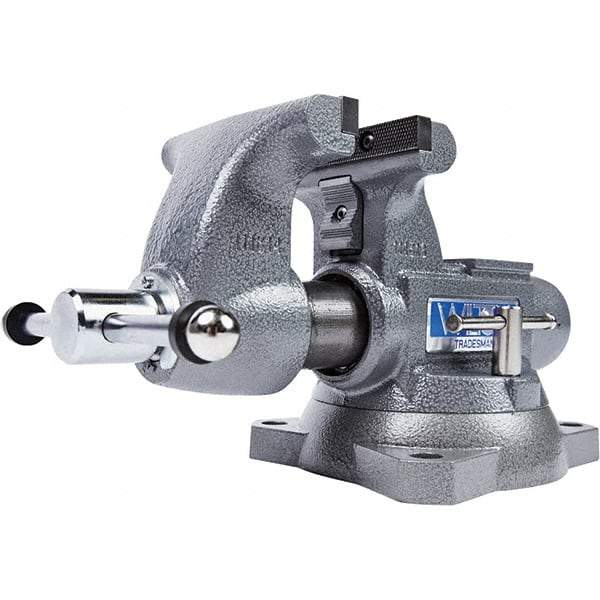 Wilton - Bench & Pipe Combination Vises Jaw Width (Inch): 5-1/2 Jaw Opening Capacity (Inch): 6-1/8 - Exact Tool & Supply