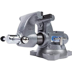 Wilton - Bench & Pipe Combination Vises Jaw Width (Inch): 5-1/2 Jaw Opening Capacity (Inch): 6-1/8 - Exact Tool & Supply