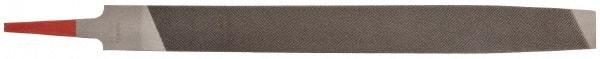 Simonds File - 12" Long, Bastard Cut, Mill American-Pattern File - Single Cut, Tang - Exact Tool & Supply