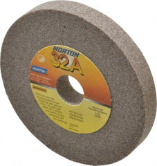 Norton - 80 Grit Aluminum Oxide Type 1 Internal Grinding Wheel - 4" Diam x 3/4" Hole x 1/2" Thick, 8,120 Max RPM, Type 1 Medium Grade, K Hardness, Vitrified Bond, No Recess - Exact Tool & Supply