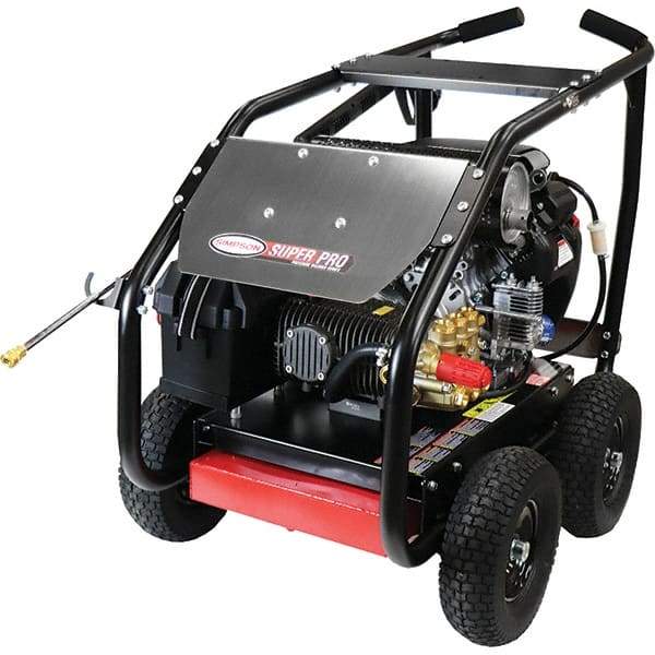 Simpson - Gas, 22.1 hp, 5,000 psi, 5 GPM, Cold Water Pressure Washer - Comet Triplex, 50' x 3/8" Hose - Exact Tool & Supply