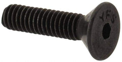 Value Collection - #4-48 UNF Hex Socket Drive, Flat Screw - Alloy Steel, Black Oxide Finish, Fully Threaded, 1/2" OAL - Exact Tool & Supply