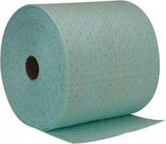 Brady SPC Sorbents - 24 Gal Capacity per Package, Chemical/Hazmat Roll - 150' Long x 15" Wide, Green, Polypropylene - Exact Tool & Supply