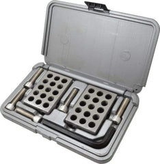 Fowler - 0.0003 Squareness Per Inch, Hardened Steel, 1-2-3 Block with 23 Hole Setup Block - 55-60 HRC Hardness, Sold As Matched Pair - Exact Tool & Supply