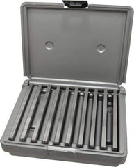 Fowler - 20 Piece, 6 Inch Long x 1/8 Inch Thick, Alloy Steel Thin Parallel Set - 1/2 to 1-5/8 Inch High, 52-58 RC Hardness - Exact Tool & Supply
