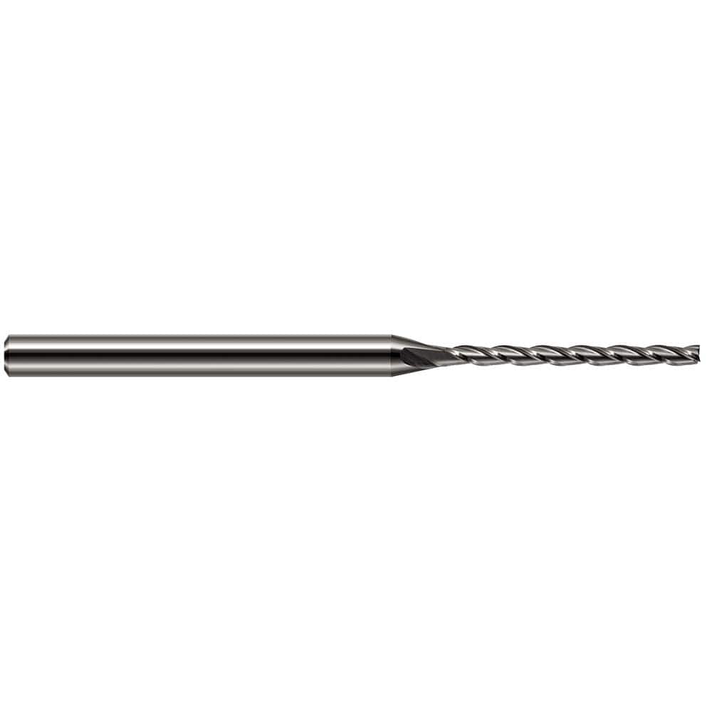 Harvey Tool - 1/16", 3/4" LOC, 1/8" Shank Diam, 2-1/2" OAL, 3 Flute Solid Carbide Square End Mill - Exact Tool & Supply