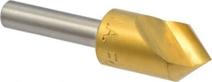 M.A. Ford - 1/2" Head Diam, 1/4" Shank Diam, 1 Flute 82° High Speed Steel Countersink - Exact Tool & Supply