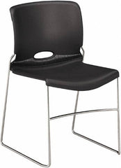 Hon - Polypropylene Lava Stacking Chair - Chrome Frame, 19 Inch Wide x 21 Inch Deep x 29 Inch High - Exact Tool & Supply