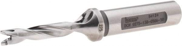 Iscar - 0.275" to 0.291" Diam, 5xD, 1.38" Max Depth, 1/2" Shank Diam, 3.72" OAL, Replaceable-Tip Drill - FCP, ICK, ICK-2M, ICM, ICN, ICP, iCP-2M Insert, 7 Seat Size, 91043687 Toolholder, Series SumoCham - Exact Tool & Supply