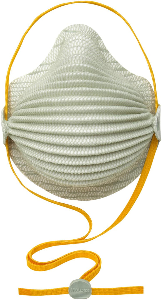 Moldex - Disposable Respirators & Masks; Type: Disposable ; NIOSH Classification: N95 ; Application: Dust ; Size: Universal ; Features: Exclusive Easy-Breathing Wave Design. SmartStrap allows you to Adjust For A Custom Fit ; Strap Type: Elastic - Exact Tool & Supply