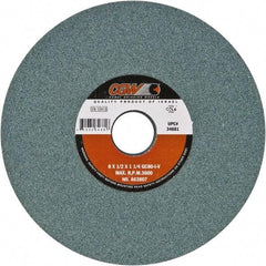 Camel Grinding Wheels - 8" Diam x 1-1/4" Hole x 1/4" Thick, I Hardness, 80 Grit Surface Grinding Wheel - Silicon Carbide, Type 1, Fine Grade, Vitrified Bond, No Recess - Exact Tool & Supply