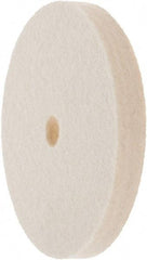Value Collection - 4" Diam x 1/2" Thick Unmounted Buffing Wheel - 1 Ply, Polishing Wheel, 1/2" Arbor Hole, Soft Density - Exact Tool & Supply