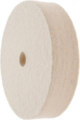 Value Collection - 4" Diam x 1" Thick Unmounted Buffing Wheel - 1 Ply, Polishing Wheel, 1/2" Arbor Hole, Soft Density - Exact Tool & Supply