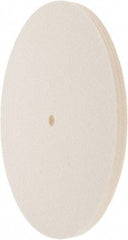 Value Collection - 10" Diam x 1/2" Thick Unmounted Buffing Wheel - 1 Ply, Polishing Wheel, 1/2" Arbor Hole, Soft Density - Exact Tool & Supply