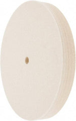 Value Collection - 8" Diam x 1" Thick Unmounted Buffing Wheel - 1 Ply, Polishing Wheel, 1/2" Arbor Hole, Medium Density - Exact Tool & Supply