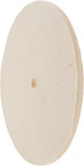 Value Collection - 8" Diam x 1/4" Thick Unmounted Buffing Wheel - 1 Ply, Polishing Wheel, 1/2" Arbor Hole, Hard Density - Exact Tool & Supply