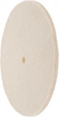 Value Collection - 8" Diam x 1/4" Thick Unmounted Buffing Wheel - 1 Ply, Polishing Wheel, 1/2" Arbor Hole, Soft Density - Exact Tool & Supply