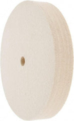 Value Collection - 6" Diam x 1" Thick Unmounted Buffing Wheel - 1 Ply, Polishing Wheel, 1/2" Arbor Hole, Medium Density - Exact Tool & Supply