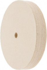 Value Collection - 6" Diam x 1" Thick Unmounted Buffing Wheel - 1 Ply, Polishing Wheel, 1/2" Arbor Hole, Soft Density - Exact Tool & Supply