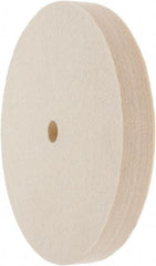 Value Collection - 6" Diam x 3/4" Thick Unmounted Buffing Wheel - 1 Ply, Polishing Wheel, 1/2" Arbor Hole, Hard Density - Exact Tool & Supply