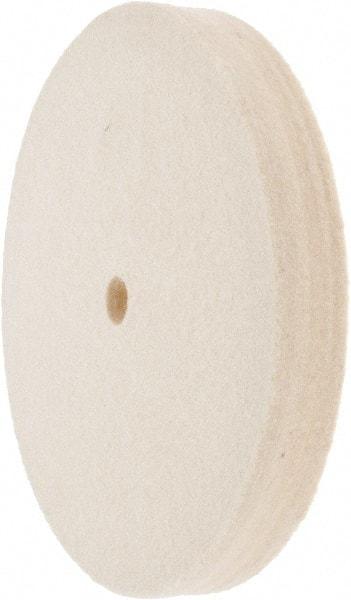 Value Collection - 6" Diam x 3/4" Thick Unmounted Buffing Wheel - 1 Ply, Polishing Wheel, 1/2" Arbor Hole, Medium Density - Exact Tool & Supply