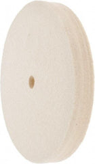 Value Collection - 6" Diam x 3/4" Thick Unmounted Buffing Wheel - 1 Ply, Polishing Wheel, 1/2" Arbor Hole, Medium Density - Exact Tool & Supply