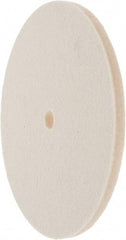Value Collection - 6" Diam x 1/4" Thick Unmounted Buffing Wheel - 1 Ply, Polishing Wheel, 1/2" Arbor Hole, Hard Density - Exact Tool & Supply