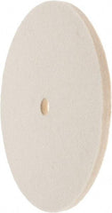 Value Collection - 6" Diam x 1/4" Thick Unmounted Buffing Wheel - 1 Ply, Polishing Wheel, 1/2" Arbor Hole, Medium Density - Exact Tool & Supply