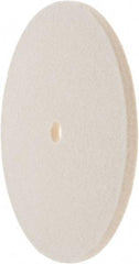Value Collection - 6" Diam x 1/4" Thick Unmounted Buffing Wheel - 1 Ply, Polishing Wheel, 1/2" Arbor Hole, Soft Density - Exact Tool & Supply