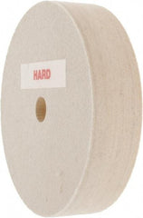 Value Collection - 4" Diam x 1" Thick Unmounted Buffing Wheel - 1 Ply, Polishing Wheel, 1/2" Arbor Hole, Hard Density - Exact Tool & Supply