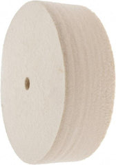Value Collection - 6" Diam x 2" Thick Unmounted Buffing Wheel - 1 Ply, Polishing Wheel, 1/2" Arbor Hole, Soft Density - Exact Tool & Supply