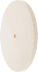 Value Collection - 8" Diam x 1/2" Thick Unmounted Buffing Wheel - 1 Ply, Polishing Wheel, 1/2" Arbor Hole, Medium Density - Exact Tool & Supply