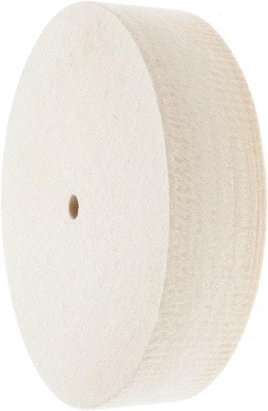 Value Collection - 8" Diam x 2" Thick Unmounted Buffing Wheel - 1 Ply, Polishing Wheel, 1/2" Arbor Hole, Soft Density - Exact Tool & Supply