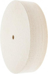 Value Collection - 8" Diam x 2" Thick Unmounted Buffing Wheel - 1 Ply, Polishing Wheel, 1/2" Arbor Hole, Soft Density - Exact Tool & Supply