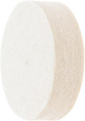 Value Collection - 2" Diam x 1/2" Thick Unmounted Buffing Wheel - 1 Ply, Polishing Wheel, 1/2" Arbor Hole, Medium Density - Exact Tool & Supply