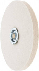 Value Collection - 6" Diam x 1/2" Thick Unmounted Buffing Wheel - 1 Ply, Polishing Wheel, 1" Arbor Hole, Soft Density - Exact Tool & Supply