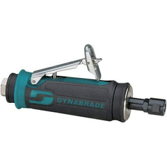 Dynabrade - 1/4" Collet, Straight Handle, Air Angle Die Grinder - 25,000 RPM, Rear Exhaust, 27 CFM, 0.4 hp, 90 psi, 1/4 NPT Inlet - Exact Tool & Supply