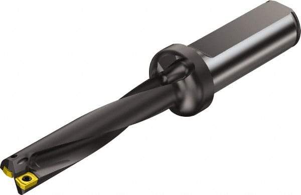 Sandvik Coromant - 146.304mm Max Drill Depth, 5xD, 1-1/8" Diam, Indexable Insert Drill - 2 Inserts, 1-1/4" Shank Diam, Straight Shank - Exact Tool & Supply