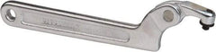 Paramount - 3/4" to 2" Capacity, Adjustable Pin Spanner Wrench - 6-3/8" OAL, 5/32" Hook Pin Height - Exact Tool & Supply
