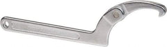 Paramount - 4-1/2" to 6-1/4" Capacity, Adjustable Pin Spanner Wrench - 12-1/8" OAL, 1/4" Hook Pin Height - Exact Tool & Supply