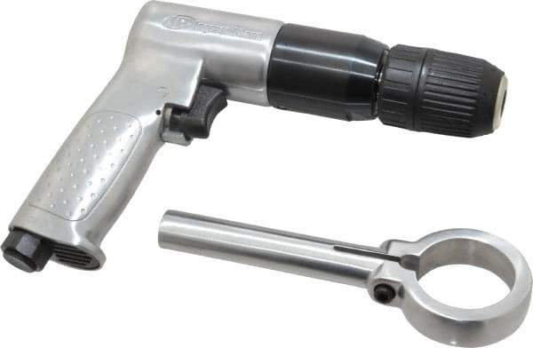 Ingersoll-Rand - 1/2" Reversible Keyless Chuck - Pistol Grip Handle, 500 RPM, 4 CFM, 0.5 hp, 90 psi - Exact Tool & Supply