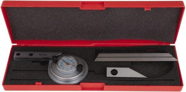 SPI - 6 Inch Long Blade, 360° Max Measurement, Bevel Protractor - Accuracy up to 5 Min, 1° Dial Graduation - Exact Tool & Supply