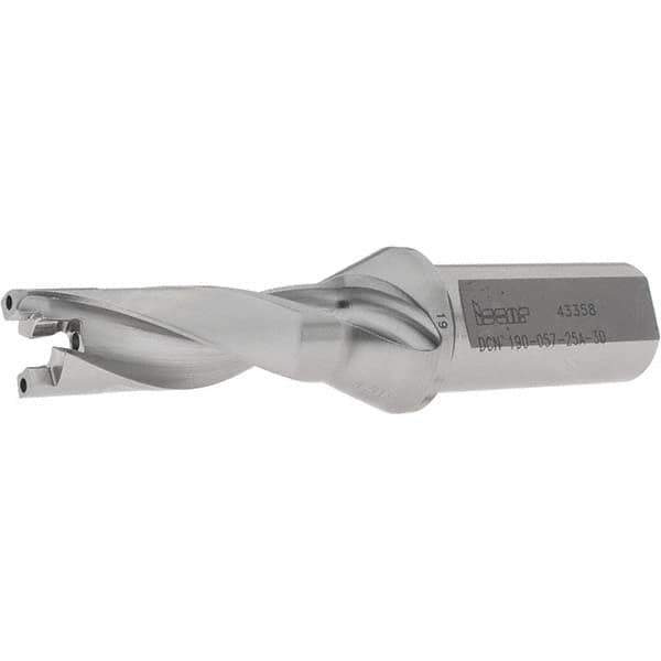 Iscar - 19mm to 19.9mm Diam, 3xD, 57mm Max Depth, 25mm Shank Diam, 143mm OAL, Replaceable-Tip Drill - FCP, ICK, ICK-2M, ICM, ICN, ICP, iCP-2M Insert, 19 Seat Size, 91104562 Toolholder, Series SumoCham - Exact Tool & Supply