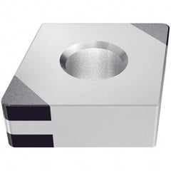 Iscar - CNGA433 M4 Grade IB10HC PCBN Turning Insert - TiN Finish, 80° Diamond, 1/2" Inscr Circle, 3/16" Thick, 3/64" Corner Radius - Exact Tool & Supply