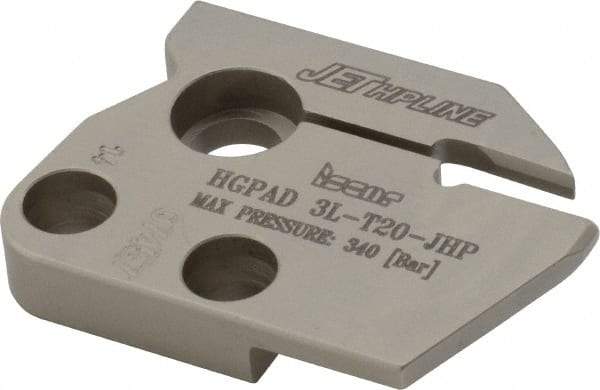 Iscar - Left Hand Cut, 3mm Insert Width, Cutoff & Grooving Support Blade for Indexables - 20mm Max Depth of Cut, 7.2mm Head Projection - Exact Tool & Supply