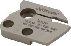 Iscar - Left Hand Cut, 3mm Insert Width, Cutoff & Grooving Support Blade for Indexables - 20mm Max Depth of Cut, 7.2mm Head Projection - Exact Tool & Supply