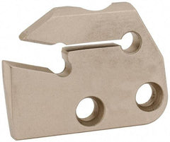 Iscar - Right Hand Cut, 6.4mm Insert Width, Cutoff & Grooving Support Blade for Indexables - 16mm Max Depth of Cut, 7.2mm Head Projection - Exact Tool & Supply